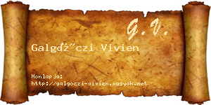 Galgóczi Vivien névjegykártya